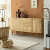 Made in Meubles Buffet long en bois de manguier Rowene
