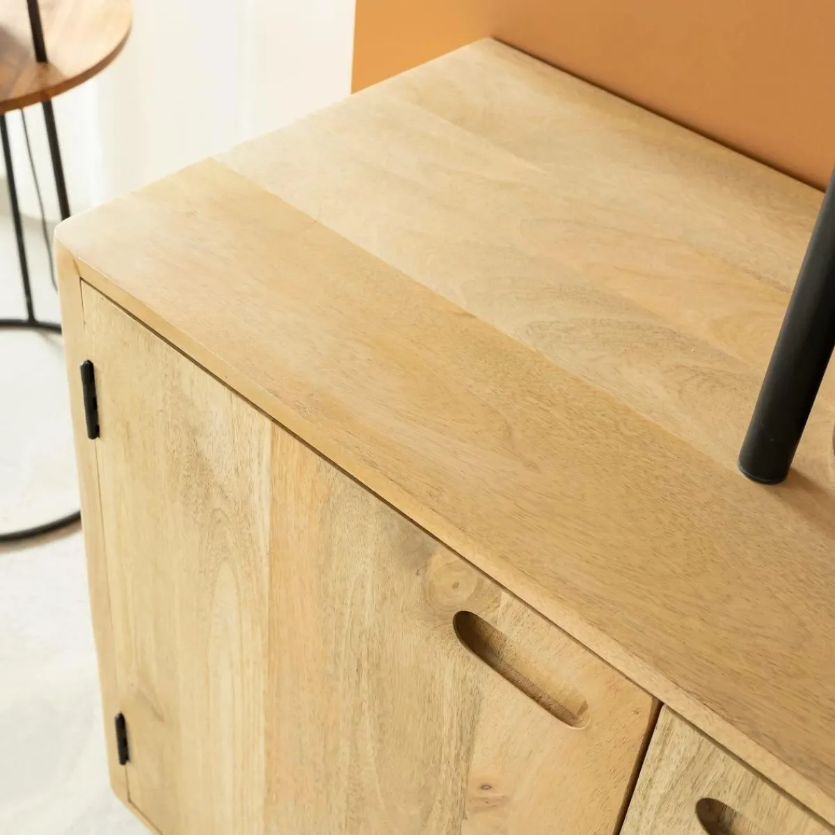 Made in Meubles Buffet long en bois de manguier Rowene
