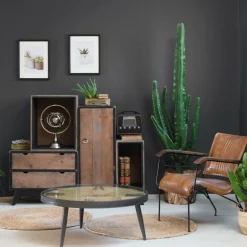 Made in Meubles Buffet modulable en bois massif Hollywood