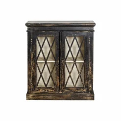 Made in Meubles Buffet vitrine en bois de manguier êve