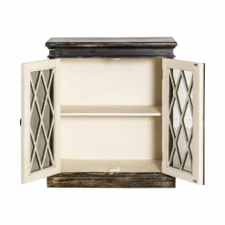 Made in Meubles Buffet vitrine en bois de manguier êve
