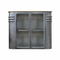 Made in Meubles Buffet vitrine en métal Locker