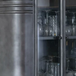 Made in Meubles Buffet vitrine en métal Locker