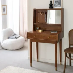 Made in Meubles Bureau en bois d'acacia et métal Emiel