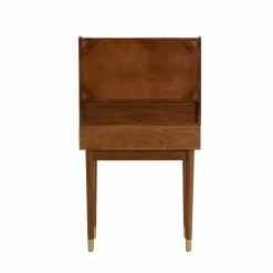 Made in Meubles Bureau en bois d'acacia et métal Emiel