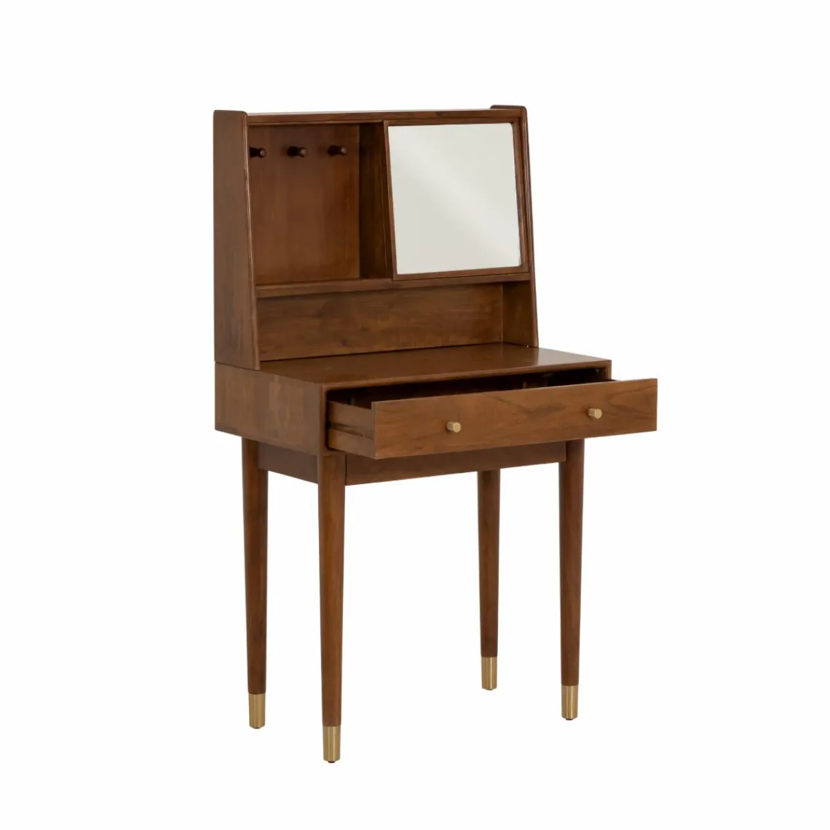 Made in Meubles Bureau en bois d'acacia et métal Emiel