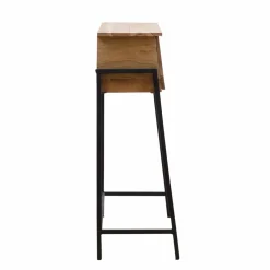 Made in Meubles Bureau secrétaire en bois d'acacia et métal Milo