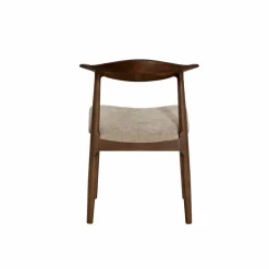 Made in Meubles Chaise bois hêtre foncé Aline (lot de 2)