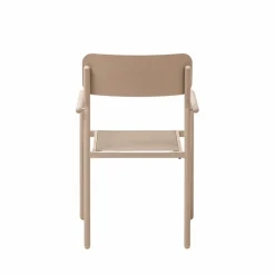 Made in Meubles Chaise de jardin en aluminium taupe Kaïa (lot de 2)