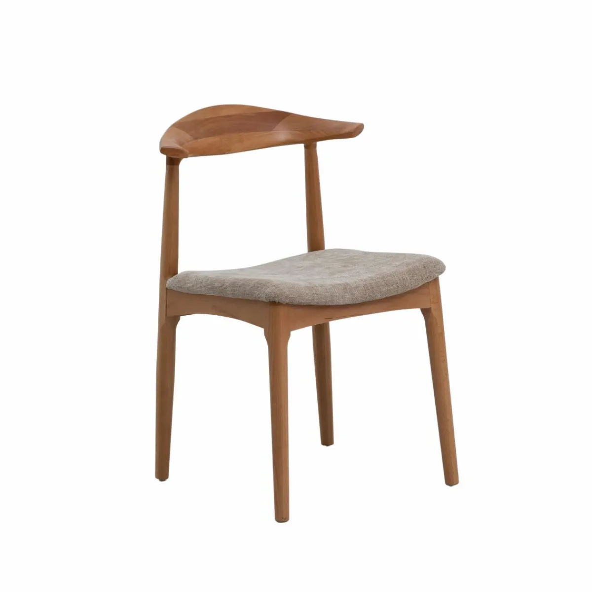 Made in Meubles Chaise en bois de hêtre clair Aline (lot de 2)