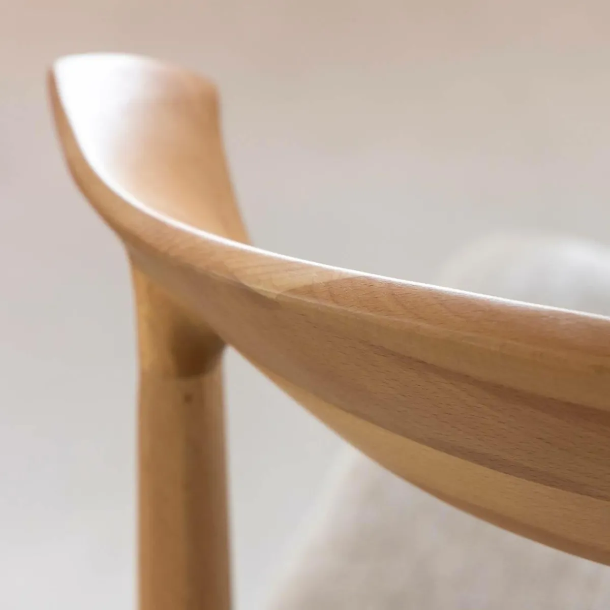 Made in Meubles Chaise en bois de hêtre clair Aline (lot de 2)