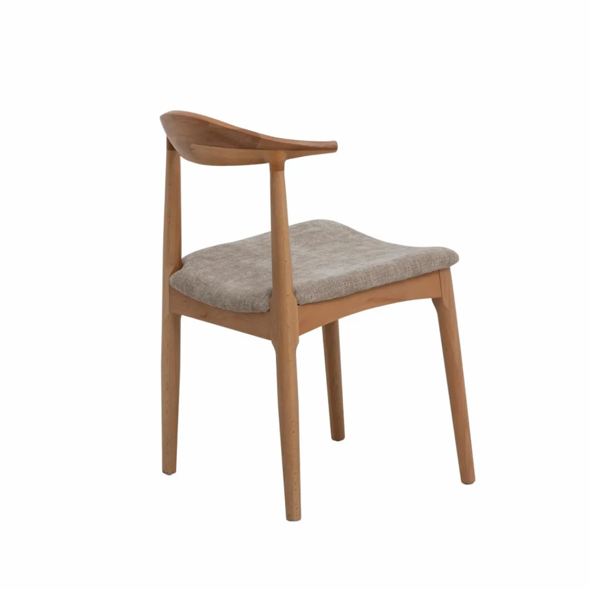 Made in Meubles Chaise en bois de hêtre clair Aline (lot de 2)