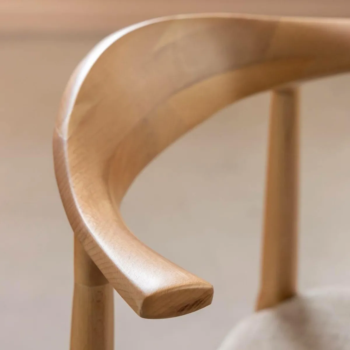 Made in Meubles Chaise en bois de hêtre clair Aline (lot de 2)