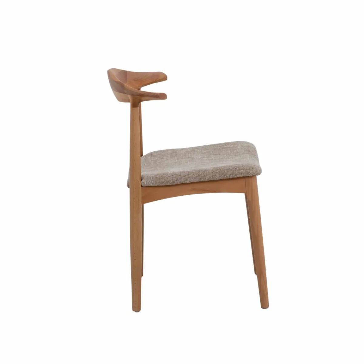 Made in Meubles Chaise en bois de hêtre clair Aline (lot de 2)