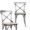 Made in Meubles Chaise en bois de manguier Wood (lot de 2)