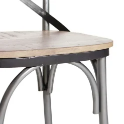 Made in Meubles Chaise en bois de manguier Wood (lot de 2)