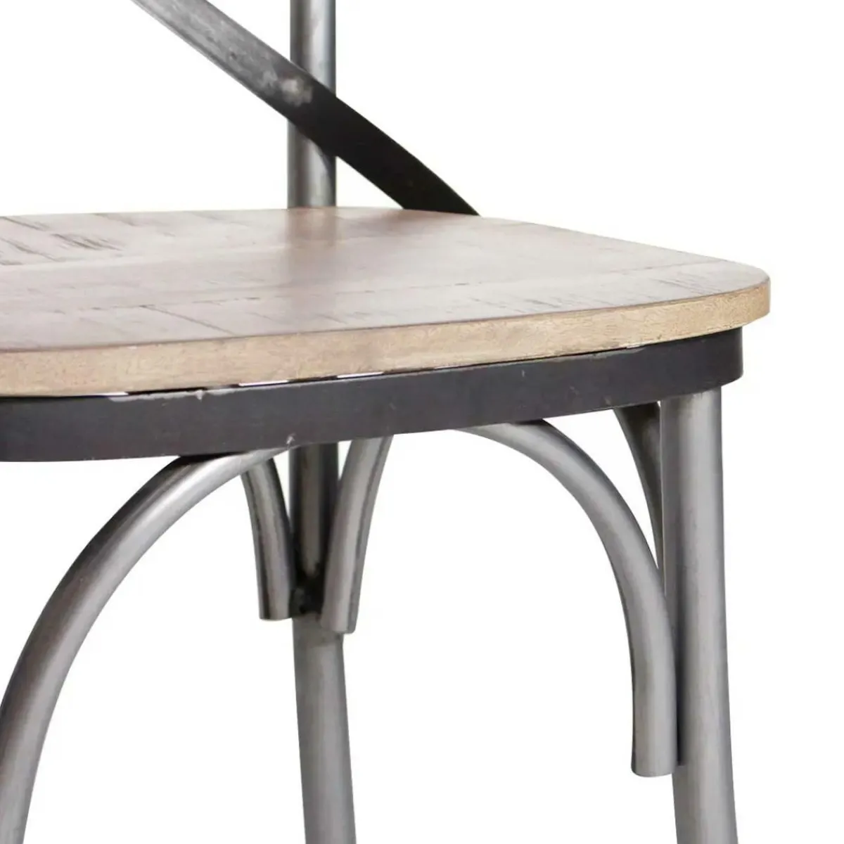 Made in Meubles Chaise en bois de manguier Wood (lot de 2)