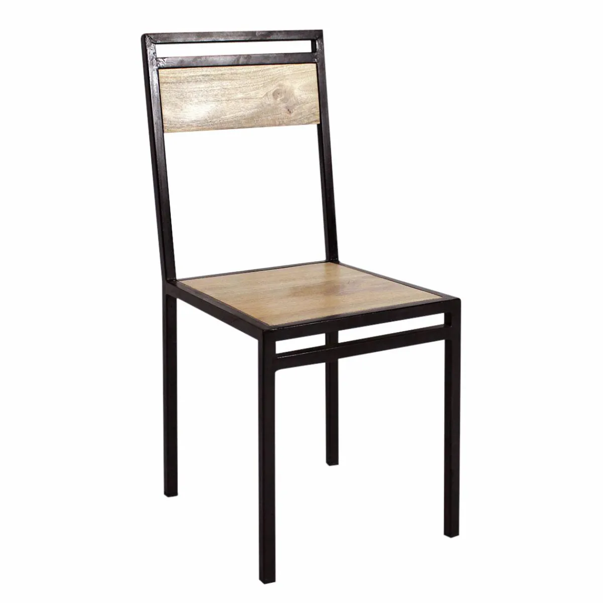 Made in Meubles Chaise en bois de manguier New-York (lot de 2)