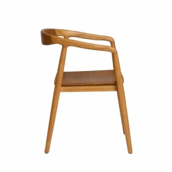 Made in Meubles Chaise en bois de teck June (lot de 2)