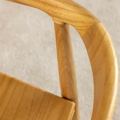 Made in Meubles Chaise en bois de teck June (lot de 2)