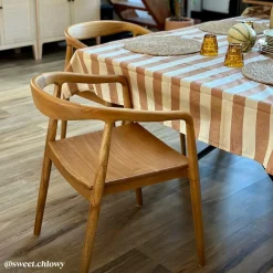 Made in Meubles Chaise en bois de teck June (lot de 2)
