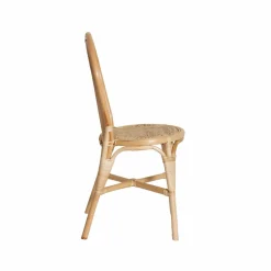 Made in Meubles Chaise en rotin bistrot Nohan (lot de 2)