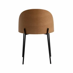 Made in Meubles Chaise en tissu bouclette écru clair et métal Nyssa (lot de 2)