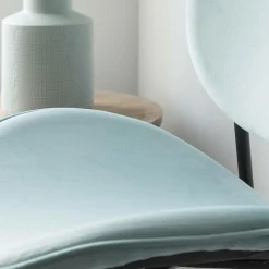Made in Meubles Chaise en velours bleu turquoise Sohane (lot de 2)