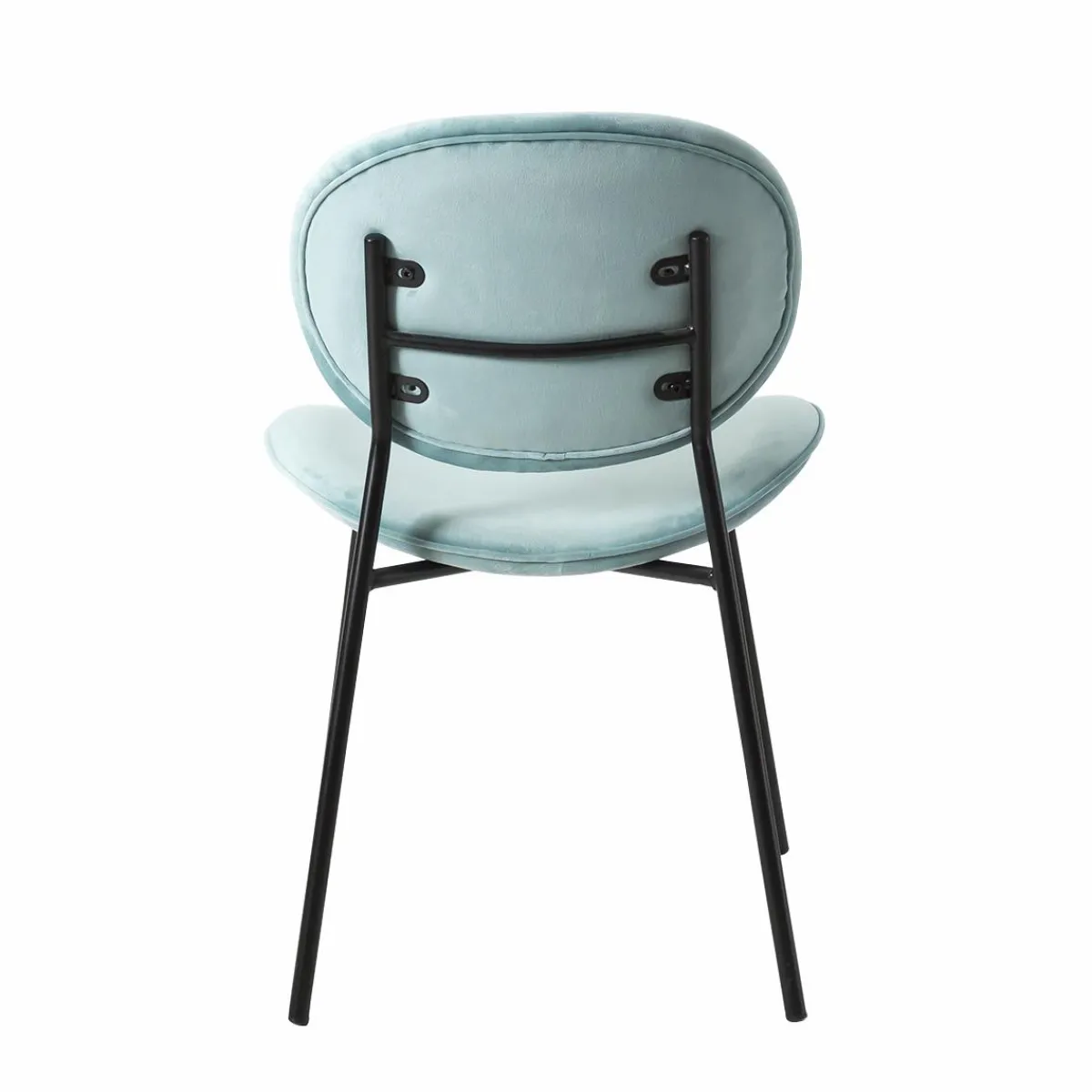 Made in Meubles Chaise en velours bleu turquoise Sohane (lot de 2)