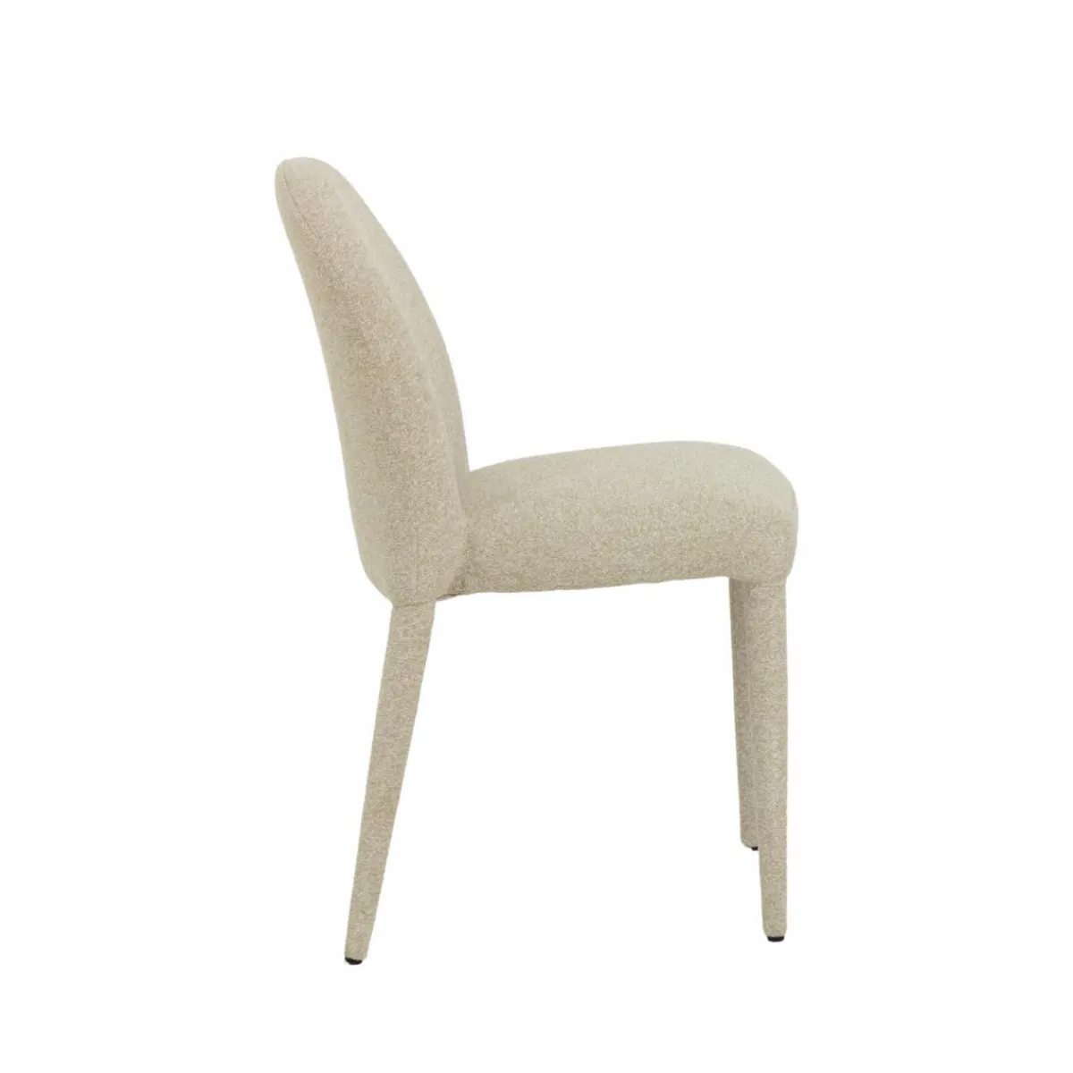 Made in Meubles Chaise intégralement en tissu écru Doris (lot de 2)