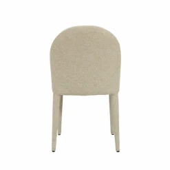 Made in Meubles Chaise intégralement en tissu écru Doris (lot de 2)