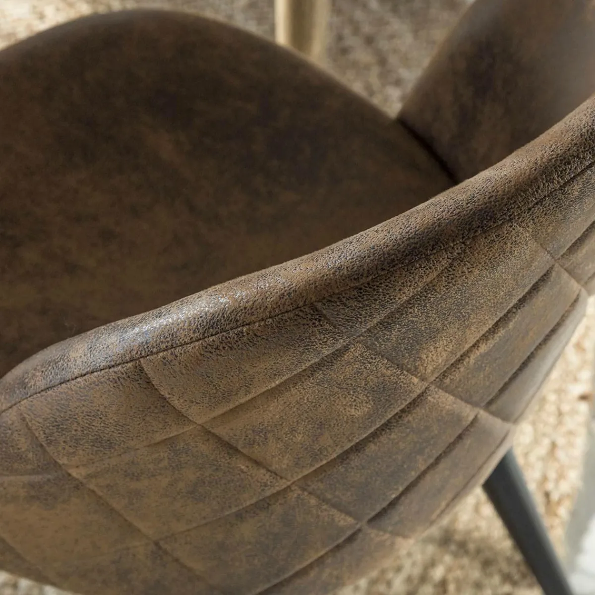 Made in Meubles Chaise marron chocolat Jasmine (lot de 2)