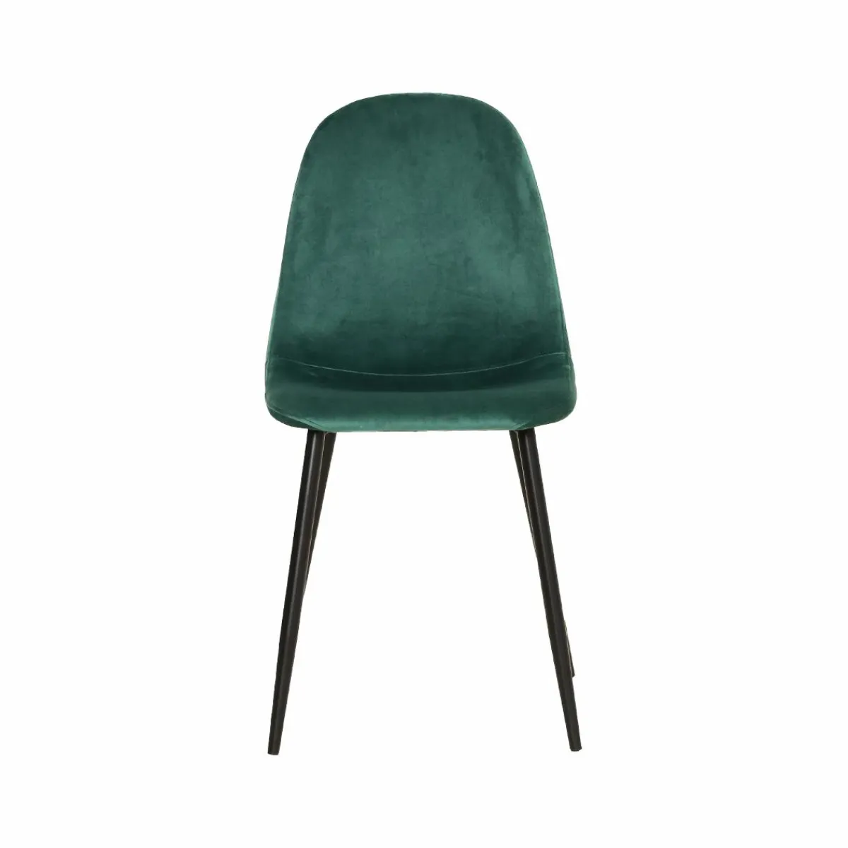 Made in Meubles Chaise scandinave en velours vert Copenhague (lot de 2)