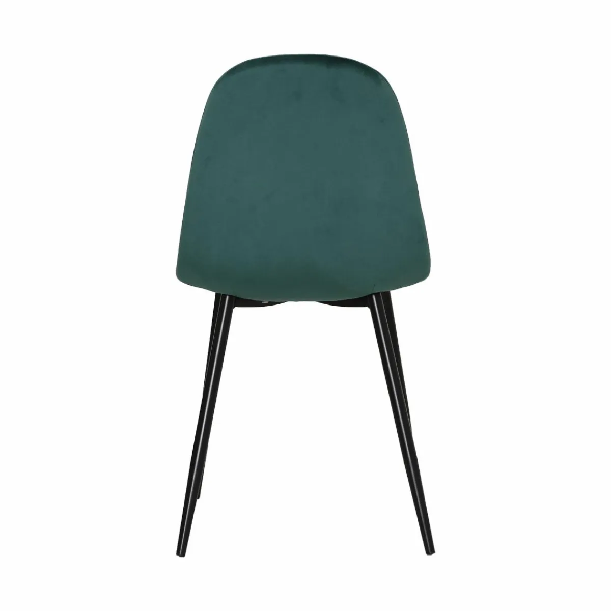 Made in Meubles Chaise scandinave en velours vert Copenhague (lot de 2)