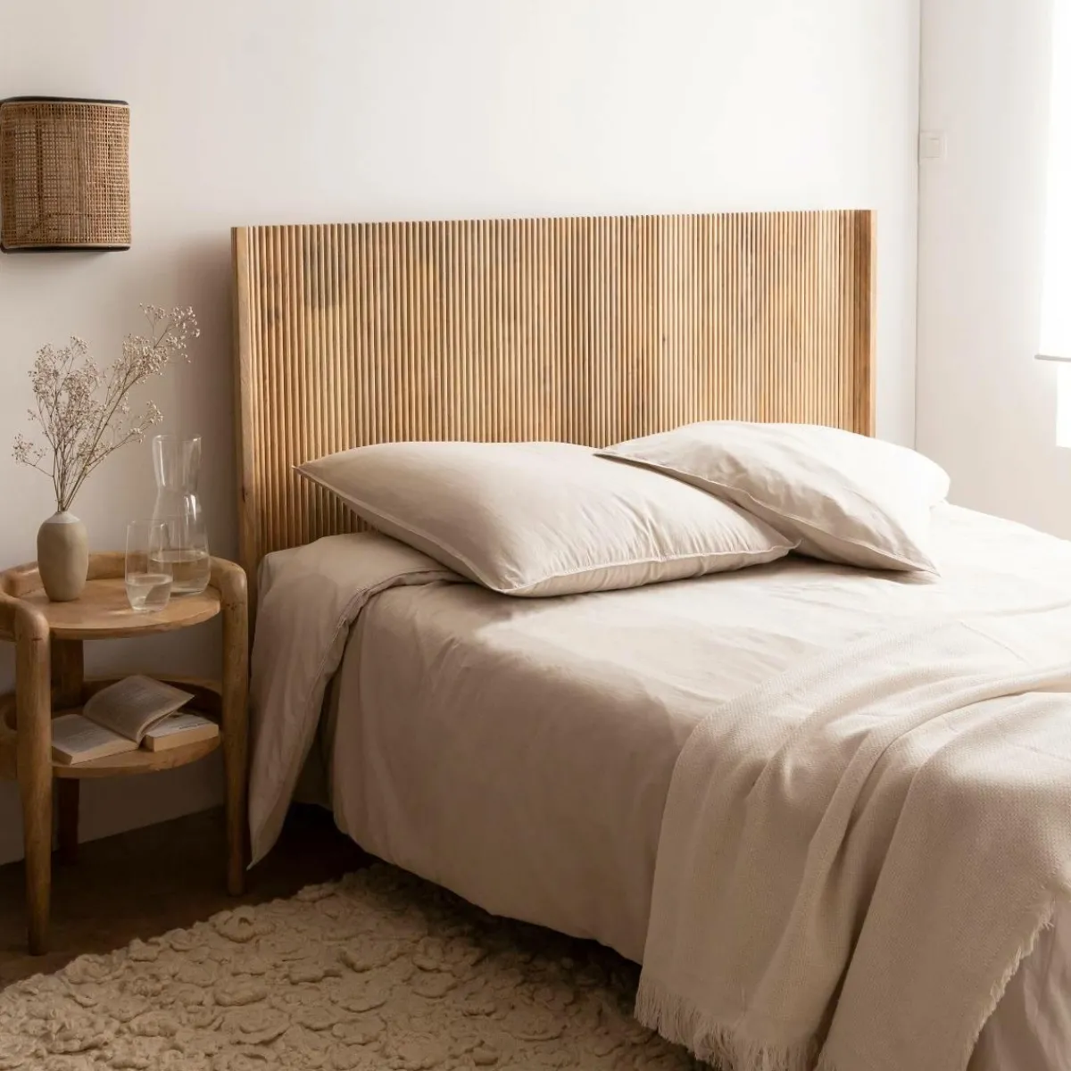Made in Meubles Chevet en bois de manguier Allye