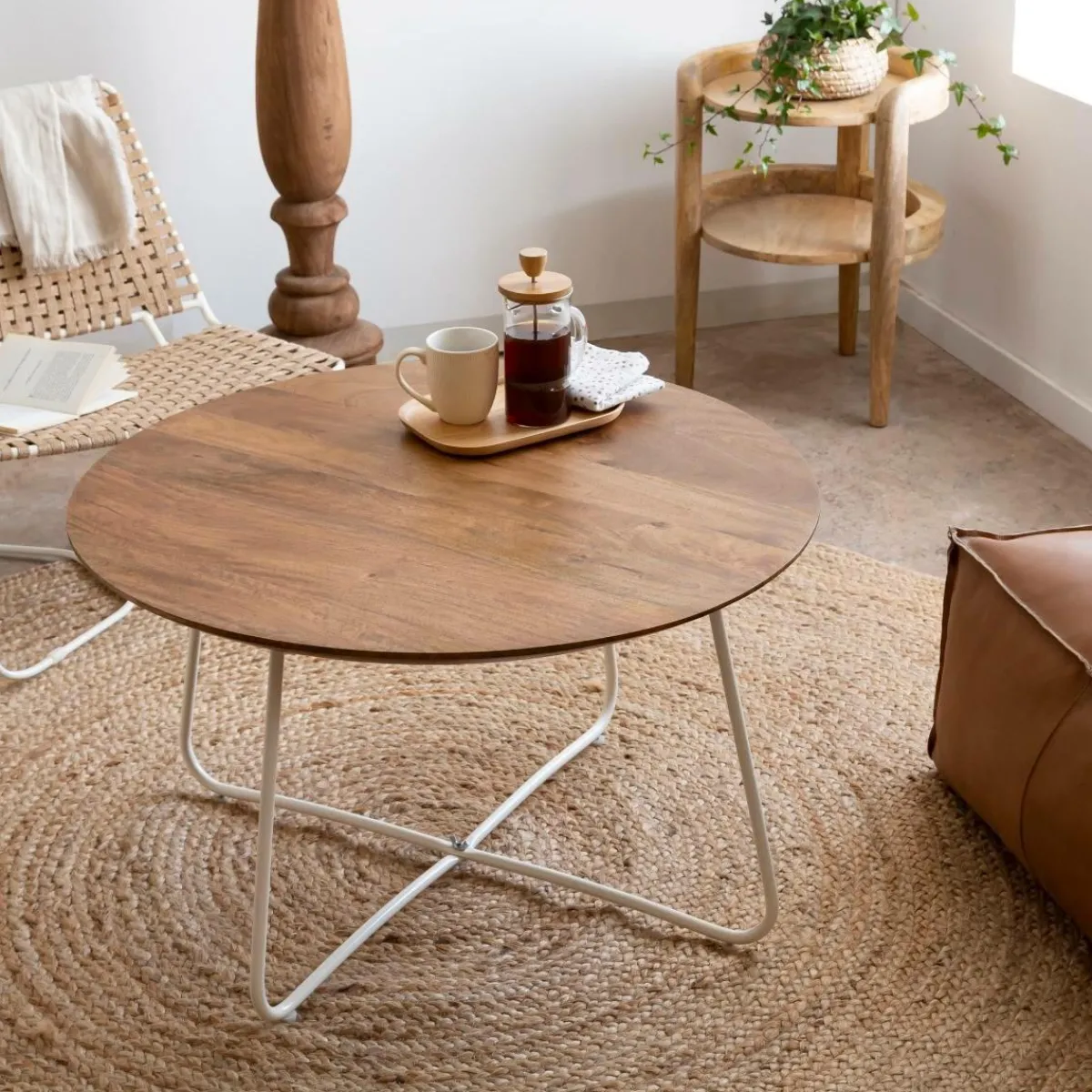 Made in Meubles Chevet en bois de manguier Allye