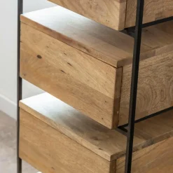Made in Meubles Chiffonnier en bois de manguier et métal Haïcé