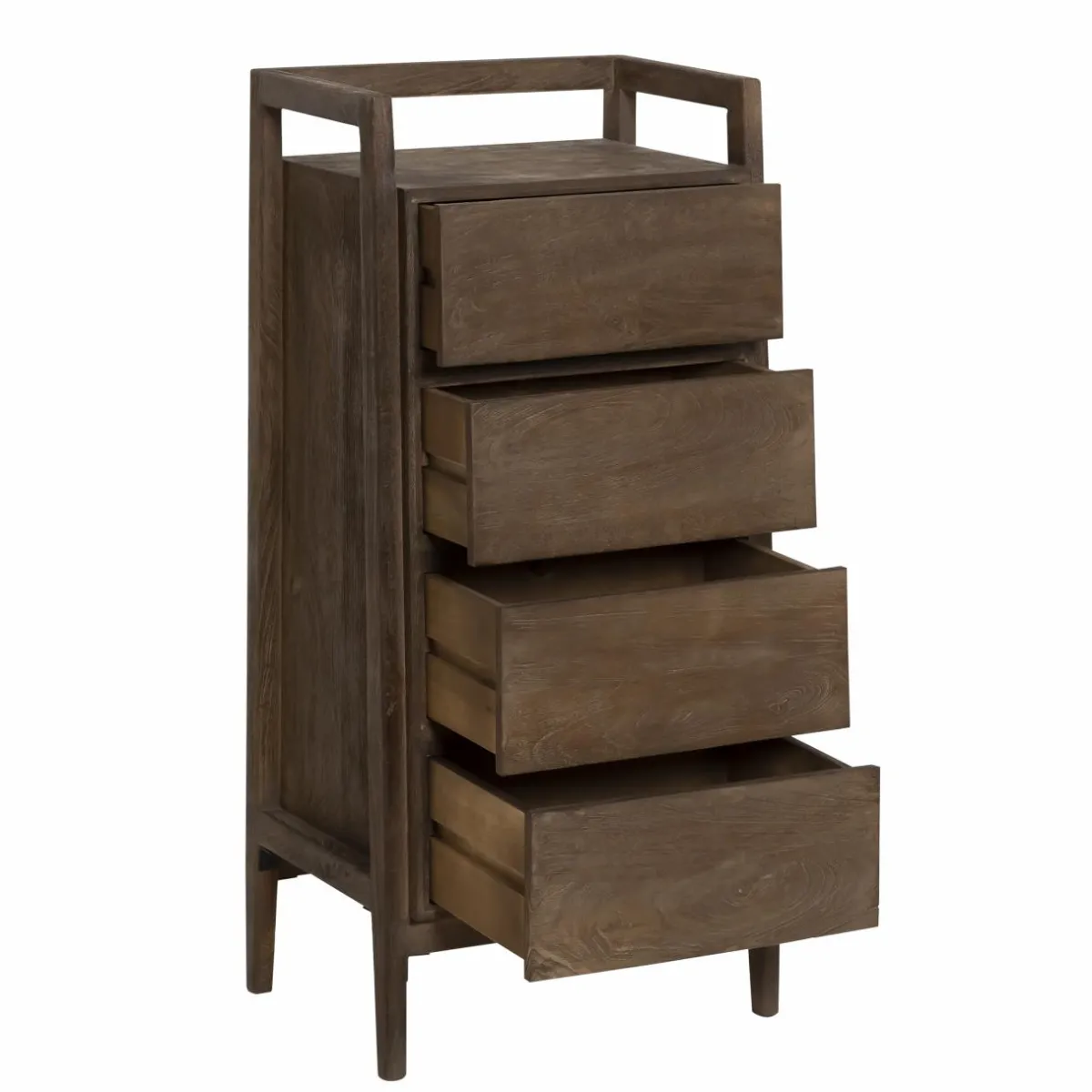 Made in Meubles Chiffonnier en bois de manguier marron Emile