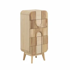 Made in Meubles Chiffonnier en bois de paulownia Nilo
