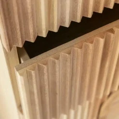 Made in Meubles Chiffonnier en bois de paulownia Nilo