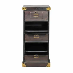 Made in Meubles Chiffonnier en métal 5 tiroirs Eugénie
