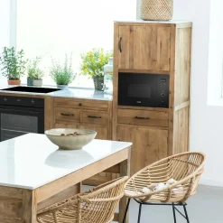 Made in Meubles Colonne de cuisine pour micro-ondes Epure