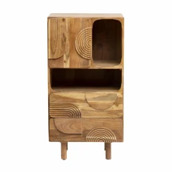 Made in Meubles Colonne de salle de bain en bois d'acacia Tilio