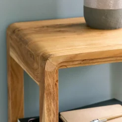 Made in Meubles Colonne en bois d'acacia massif Emyr