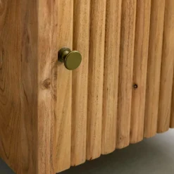 Made in Meubles Colonne en bois d'acacia massif Emyr