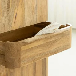 Made in Meubles Colonne en bois de manguier Aléna