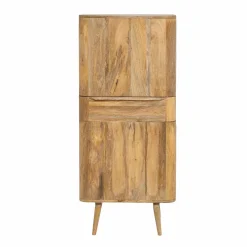 Made in Meubles Colonne en bois de manguier Aléna