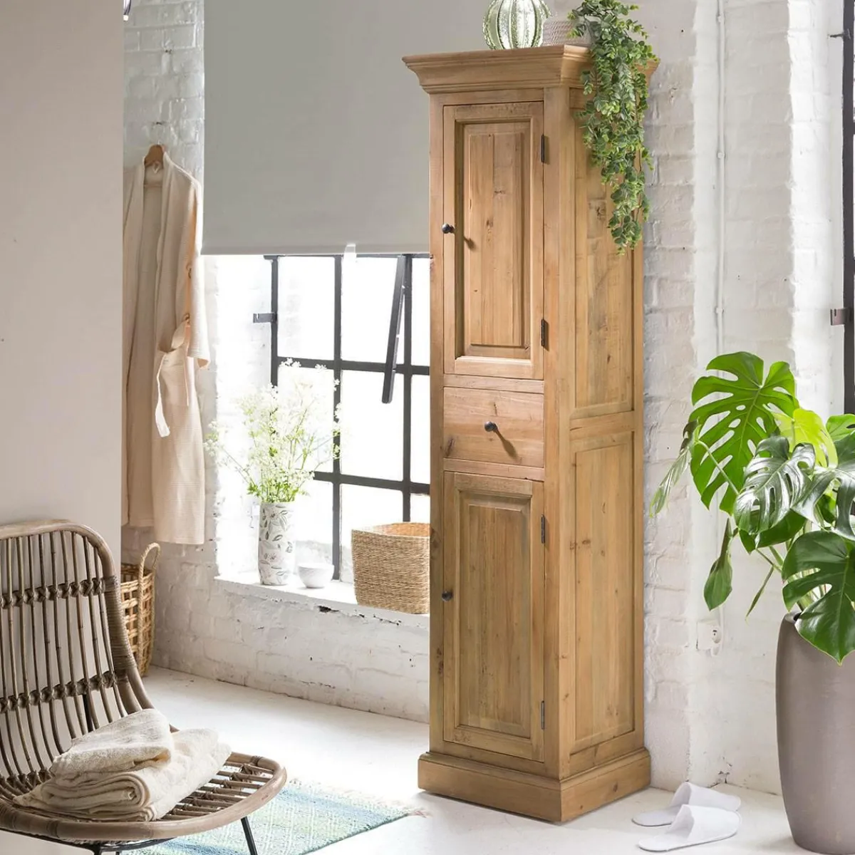 Made in Meubles Colonne en bois recyclé Garance