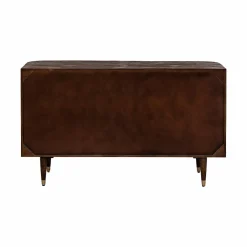 Made in Meubles Commode 6 tiroirs en bois de manguier et cannage Soren