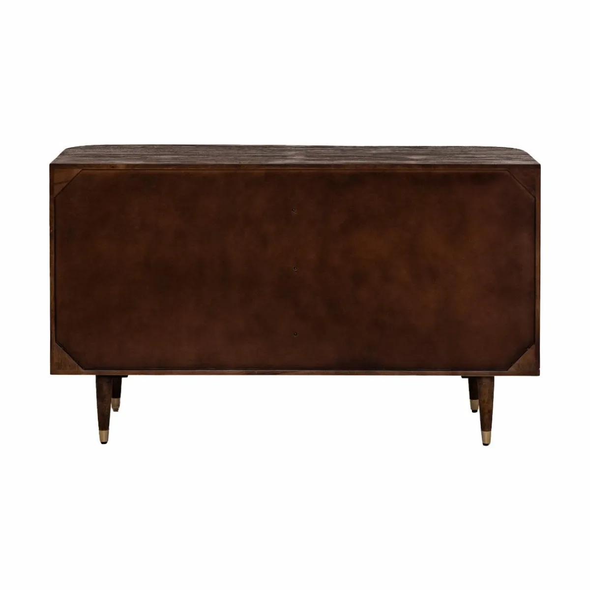 Made in Meubles Commode 6 tiroirs en bois de manguier et cannage Soren